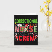 Correctional Nurse Christmas Crew Funny Xmas Nurse Karte (Gelbe Blume)