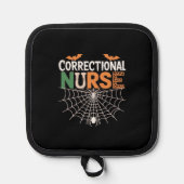 Correctional Nurse Halloween Pumpkin Classic T-Shi Topflappen (Vorderseite)