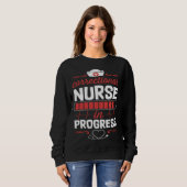 Correctional Nurse In Progress Nursing School Stud Sweatshirt (Vorne ganz)