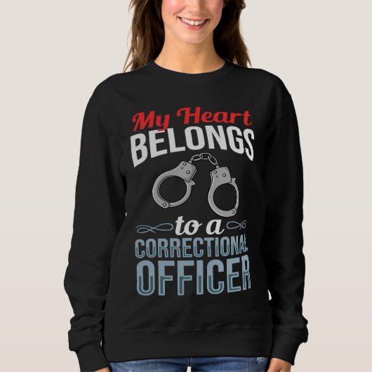 Correctional Officer Wife Facility Flag Training Sweatshirt (Vorderseite)