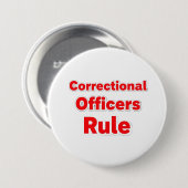 Correctional Officers Rule Button. Button (Vorne & Hinten)
