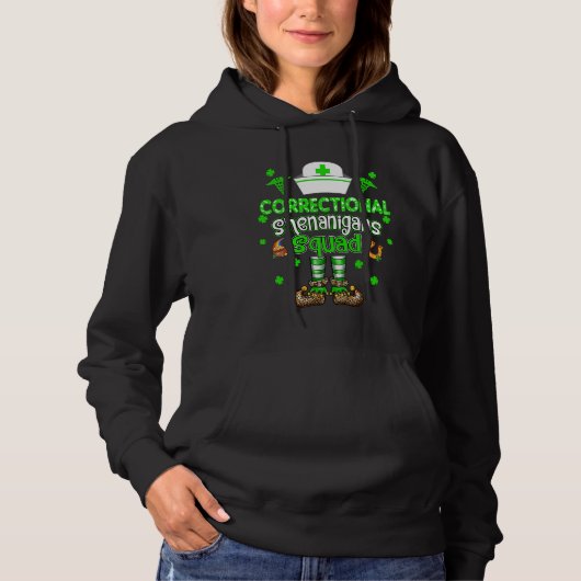 Correctional Shenanigans Squad Family Nurse St Pat Hoodie (Vorderseite)