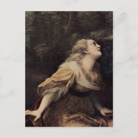 Correggio Noli me tangere, Detail: Hl. Maria Magda Postkarte (Vorderseite)