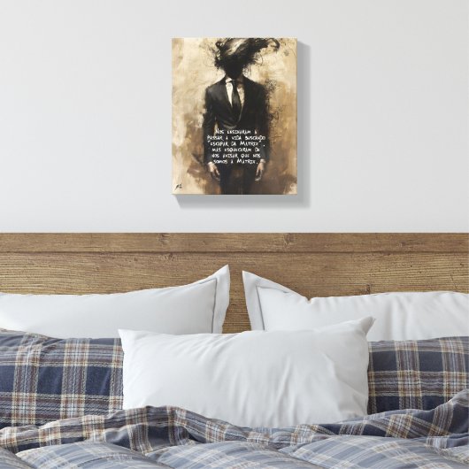 Correntes Leinwanddruck (Insitu (Schlafzimmer))