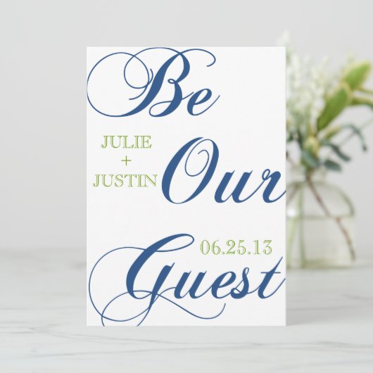 Corrin Calligrafie Save the Date (Stehend Vorderseite)