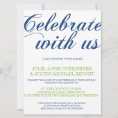 Corrin Calligrafy Wedding Einladung (Vorderseite)