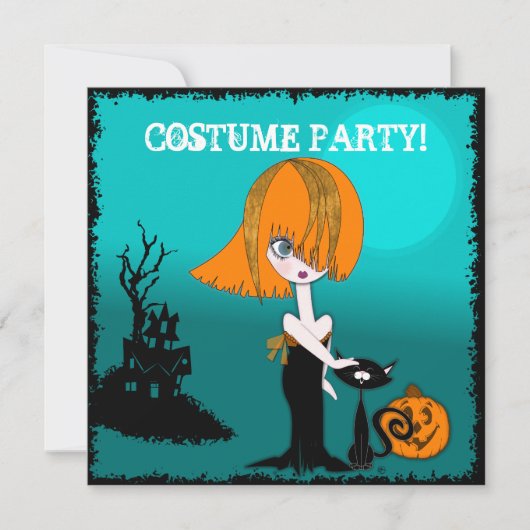 Corrina Halloween Party Einladung (Vorderseite)