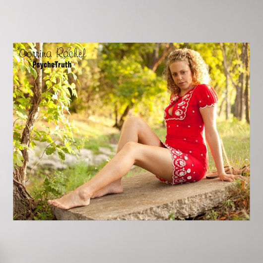 Corrina Rachel Red Dress Poster (Vorne)