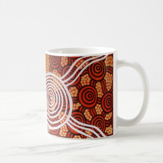 Corroboree II Aborigine Art Kaffeetasse (Rechts)