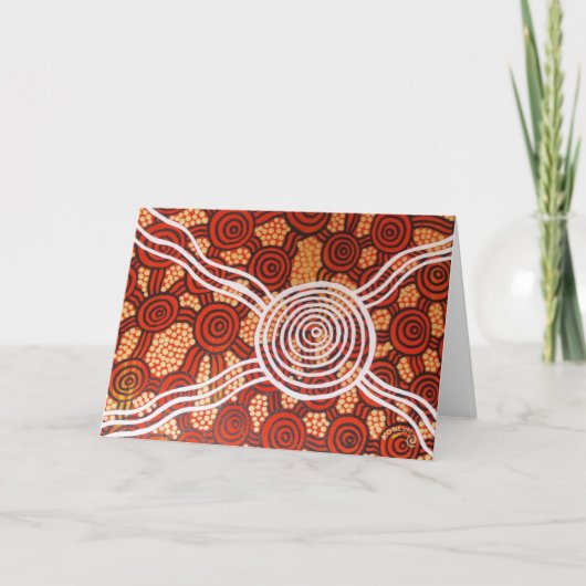 Corroboree II Aborigine Art Karte (Vorderseite)