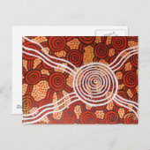 Corroboree II Aborigine Art Postkarte (Vorne/Hinten)