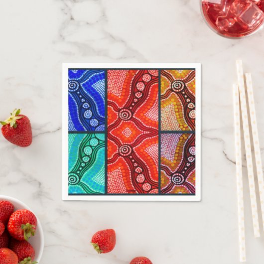 Corroboree Panel Napkins Serviette (Beispiel)