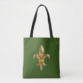 Corroded Shiny Fleur de Lys Tasche (Vorderseite)