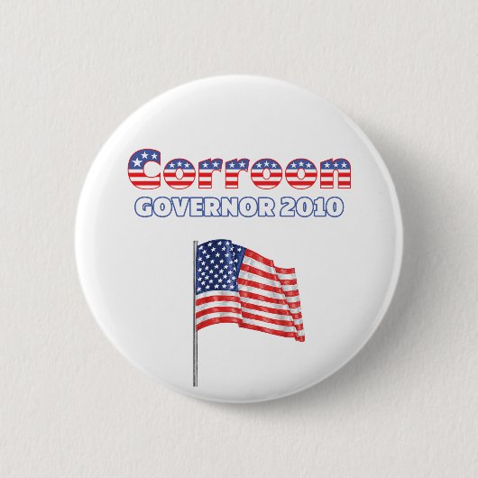 Corroon patriotische Wahlen Flagge-2010 Button (Vorderseite)
