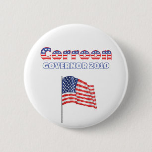 Corroon patriotische Wahlen Flagge-2010 Button