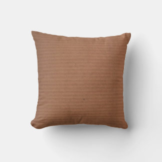 Corrugated Brown Pillow Kissen