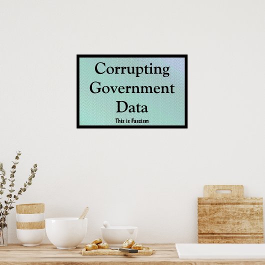 Corrupting Government Data Poster (Küche)