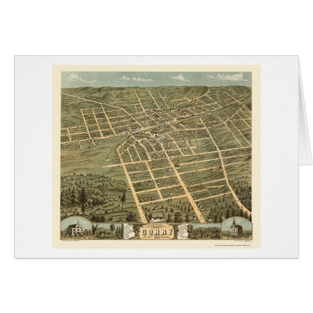 Corry, PA Panorama-Mappe - 1870 (Vorderseite (Horizontal))