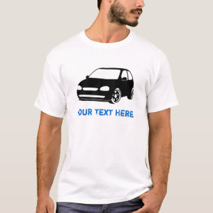 Corsa Schwarzes + Ihr Text T-Shirt