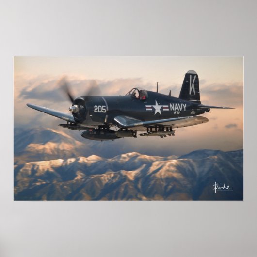 Corsair und die Berge Poster (Vorne)