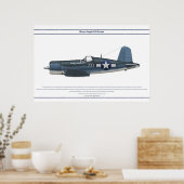 Corsair USA VMF-212 Poster (Küche)