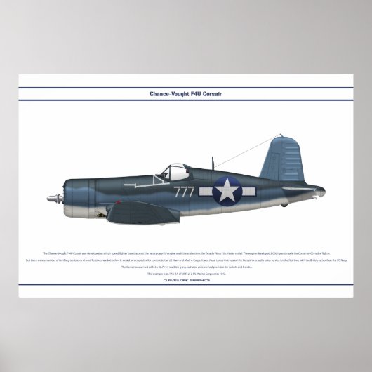 Corsair USA VMF-212 Poster (Vorne)