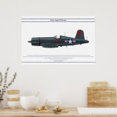Corsair USA VMF-513 Poster (Küche)