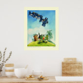 Corsairs fangen mit seinen Hosen nieder Poster (Küche)