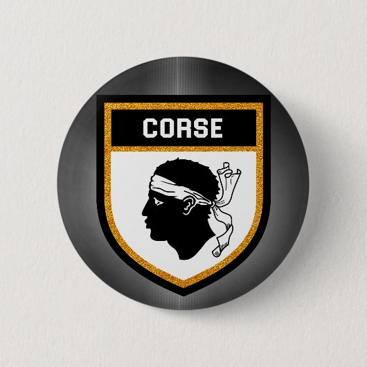 Corse Flagge Button (Vorderseite)