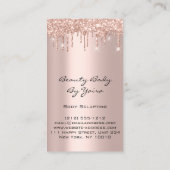 Corset Brautparty Hochzeit. Rose Visitenkarte (Rückseite)