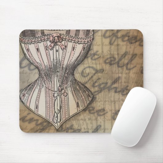 Corset Collage Mousepad (Mit Mouse)
