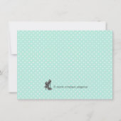 Corset Martini Aquamarin Blue Junggeselinnen-Absch Einladung (Rückseite)