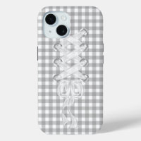 Corset Ribbon Lacing on Gingham