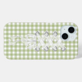 Corset Ribbon Lacing on Gingham Case-Mate iPhone Hülle (Rückseite (Horizontal))