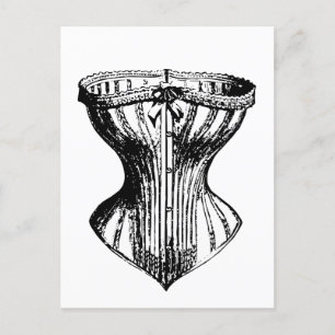 CORSET VINTAG POSTCARDS POSTKARTE