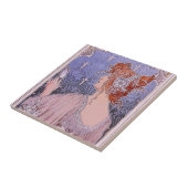 Corseted Woman Keramik Tile Fliese (Seite)