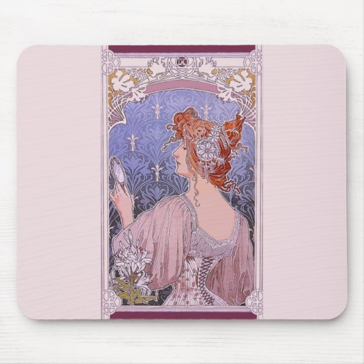 Corseted Woman Mouse Pad Mousepad (Vorne)