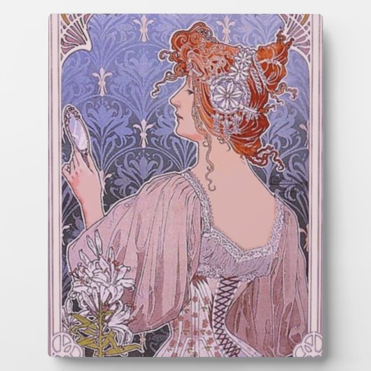 Corseted Woman Plaque Fotoplatte (Vorderseite)