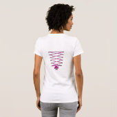 corseted zurück Trägershirt T-Shirt (Schwarz voll)