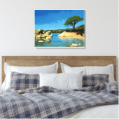 Corsica, Strand von Palombaggia Leinwanddruck (Insitu (Schlafzimmer))