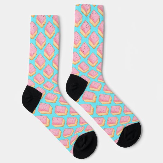 Cortadillo Mexican Pink Pan Dulce Cake Socken (Rechts)
