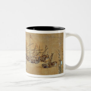 Cortes-Segel für Mexiko, 1518 Zweifarbige Tasse