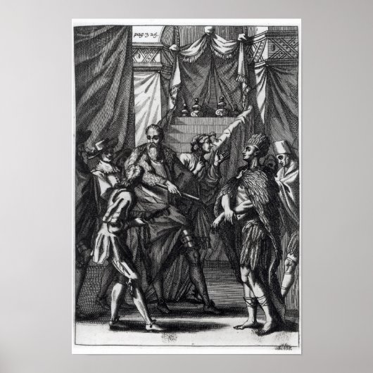 Cortes und Montezuma Poster (Vorne)