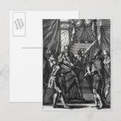 Cortes und Montezuma Postkarte (Vorne/Hinten)