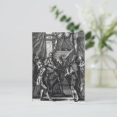 Cortes und Montezuma Postkarte (Stehend Vorderseite)