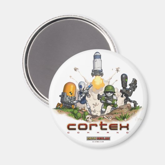 Cortex Command Splash Magnet (Vorderseite/Rückseite)