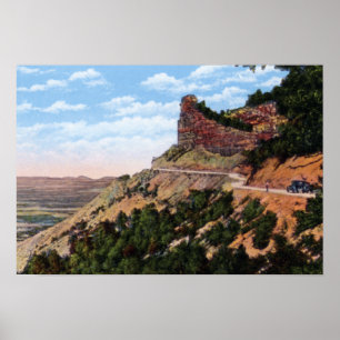 Cortez Colorado Mesa Verde Knife Edge Road Poster