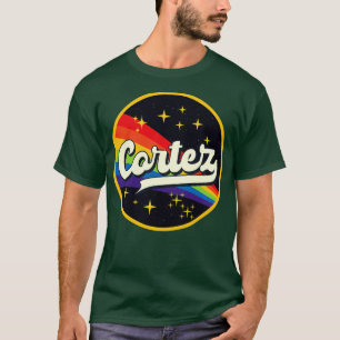 Cortez Regenbogen im Weltraum Vintager Stil T-Shirt