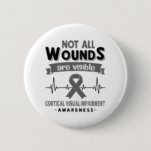 Cortical Visuell Impairness Awareness Month Ribbon Button