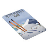 Cortina d'Ampezzi Italien Skilanglauf Kunst, Dicht Magnet (Rechte Seite)